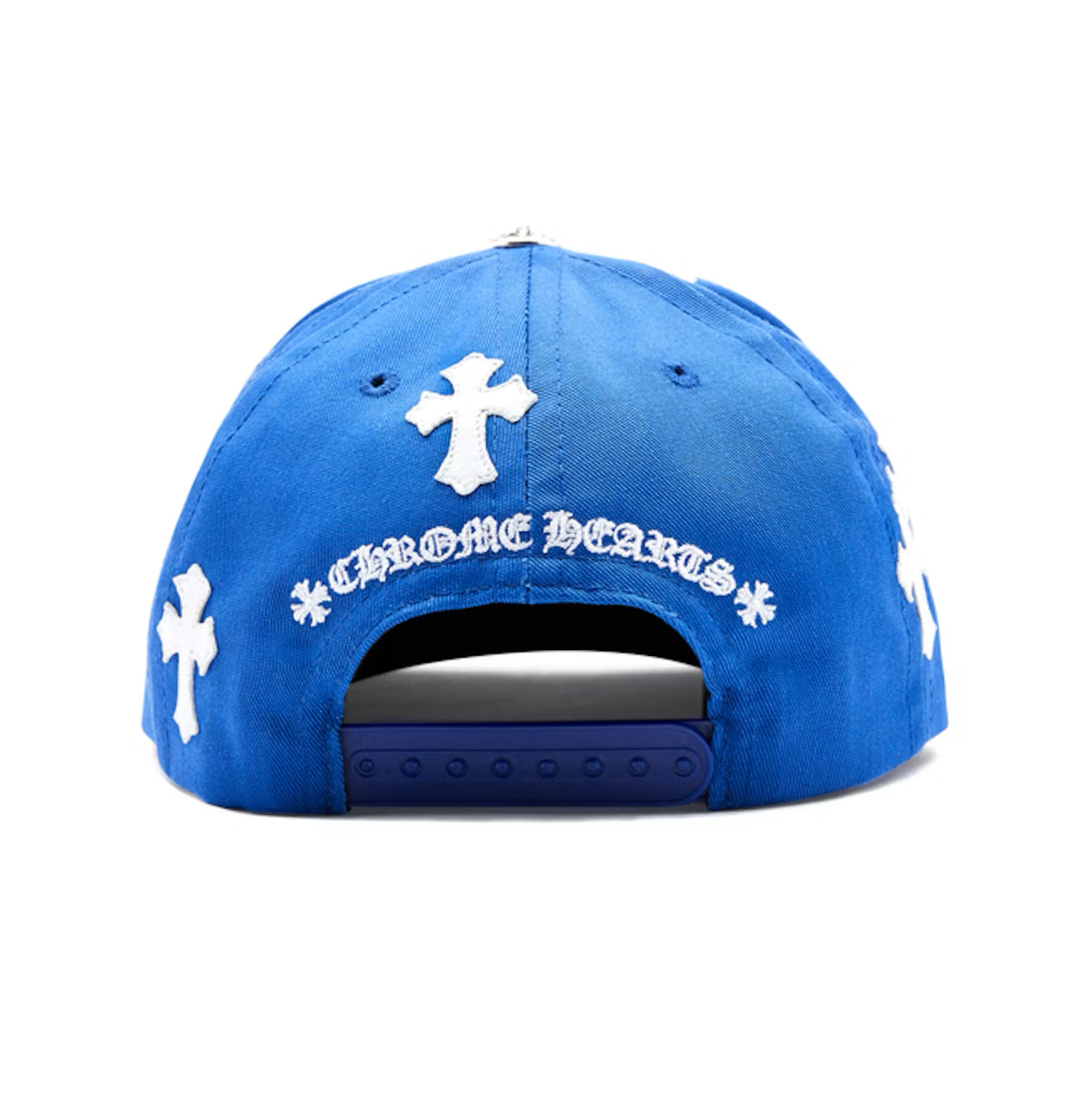 Chrome hearts cross patch baseball cap (blue)