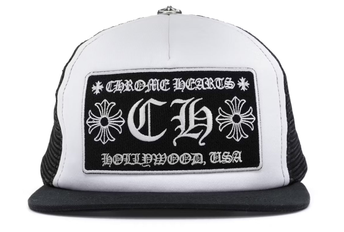 Chrome hearts hollywood trucker white