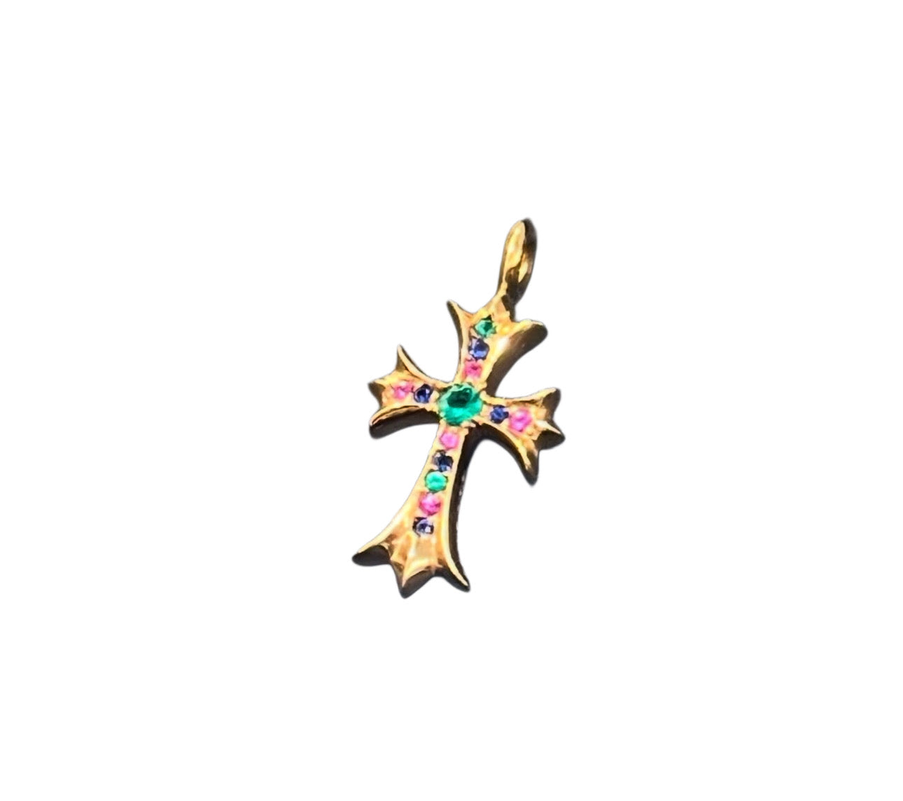 Chrome Hearts tiny fat rainbow diamond