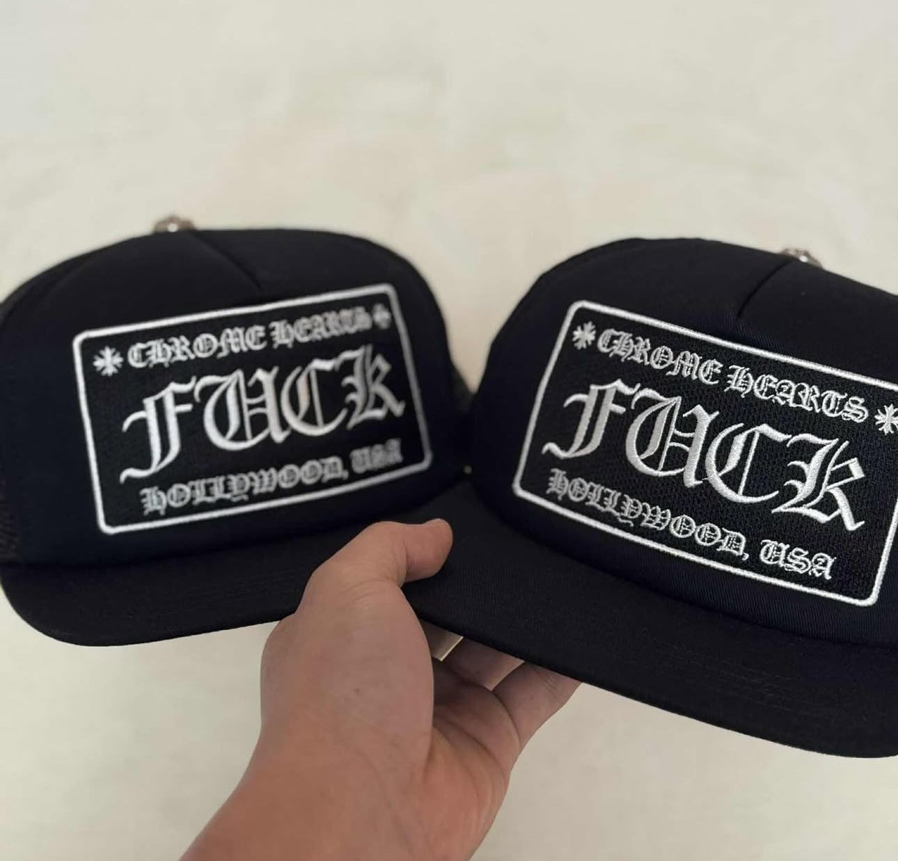 Chrome hearts F*ck trucker cap