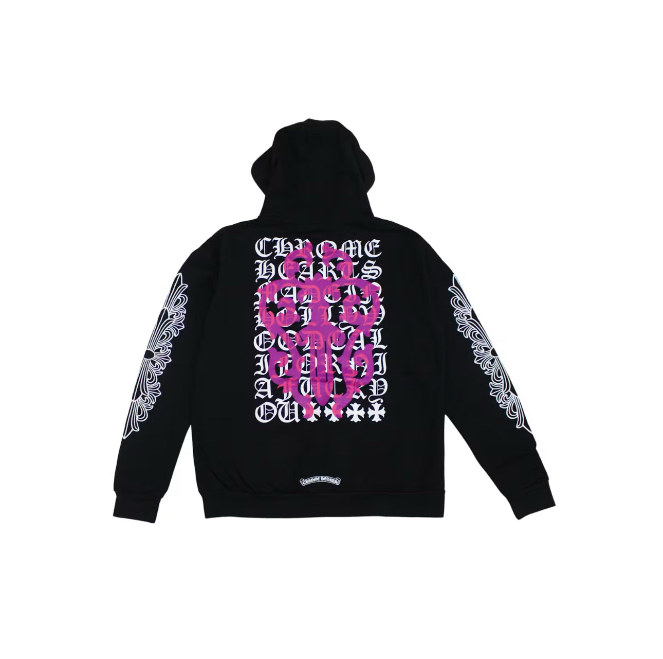 Chrome hearts "eye chart zip hoodie"