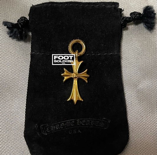 Chrome hearts tiny cross ch charm 22K