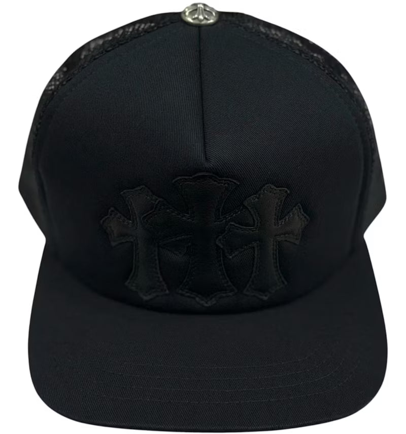 Chrome hearts cemetery triple black trucker