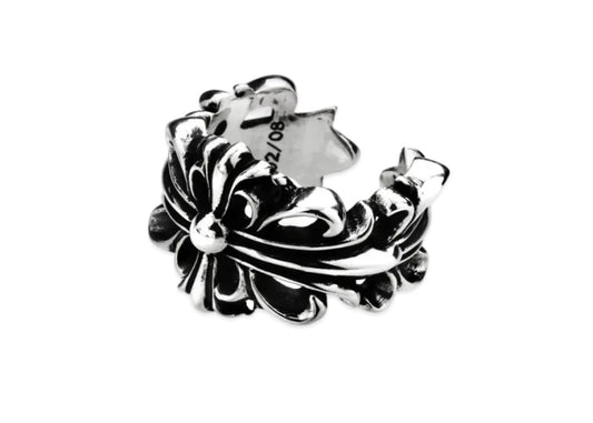 Chrome hearts double floral cross