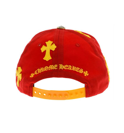Chrome hearts cross patch baseball cap (cherry)