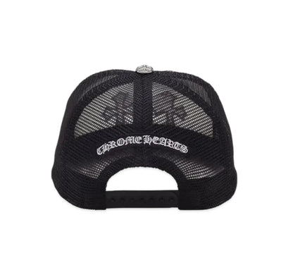 Chrome hearts 3 cross patch trucker cap (Black/white/red/blue)