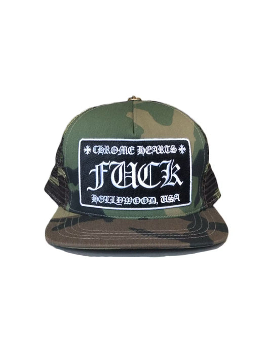 Chrome hearts F*ck trucker cap (camo)