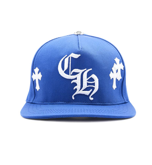 Chrome hearts cross patch baseball cap (blue)