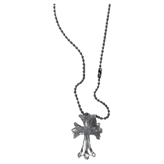 Chrome hearts silicone necklace (crystal)