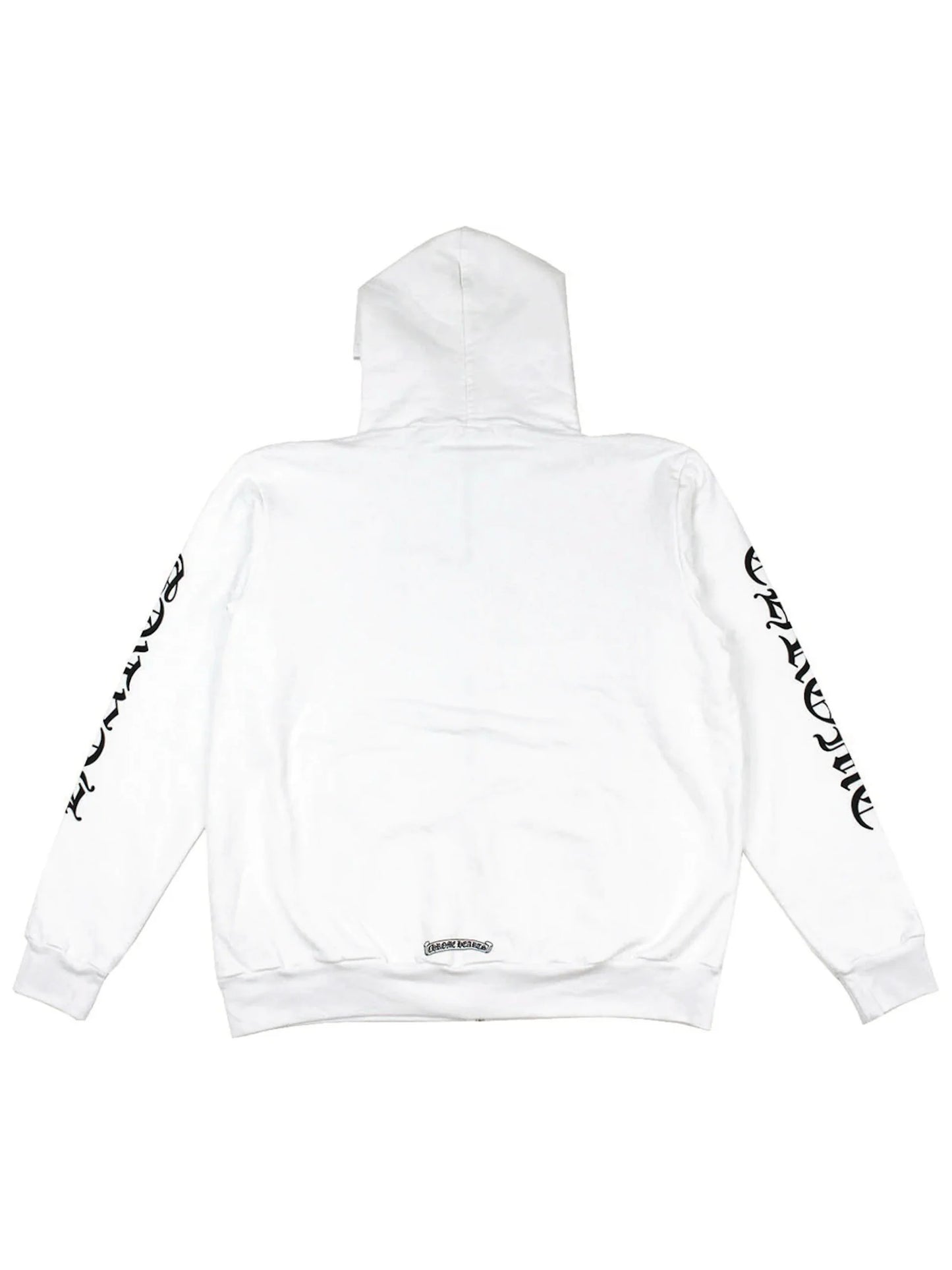 Chrome Hearts Vertical Zip Hoodie White (XL)