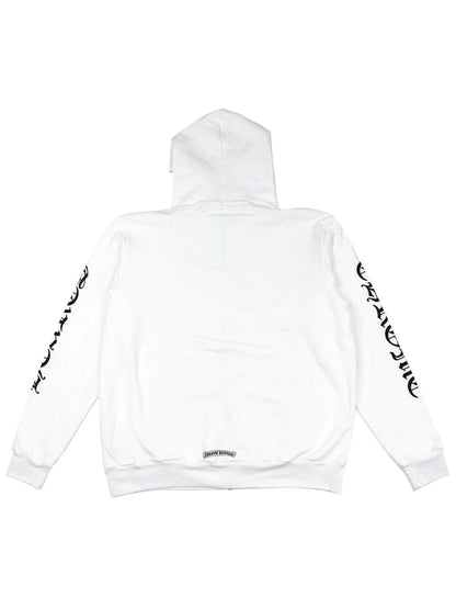 Chrome Hearts Vertical Zip Hoodie White (XL)
