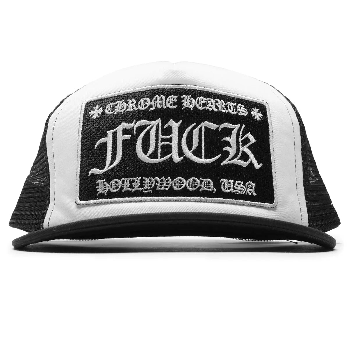 Chrome Hearts Fuck Trucker Cap White