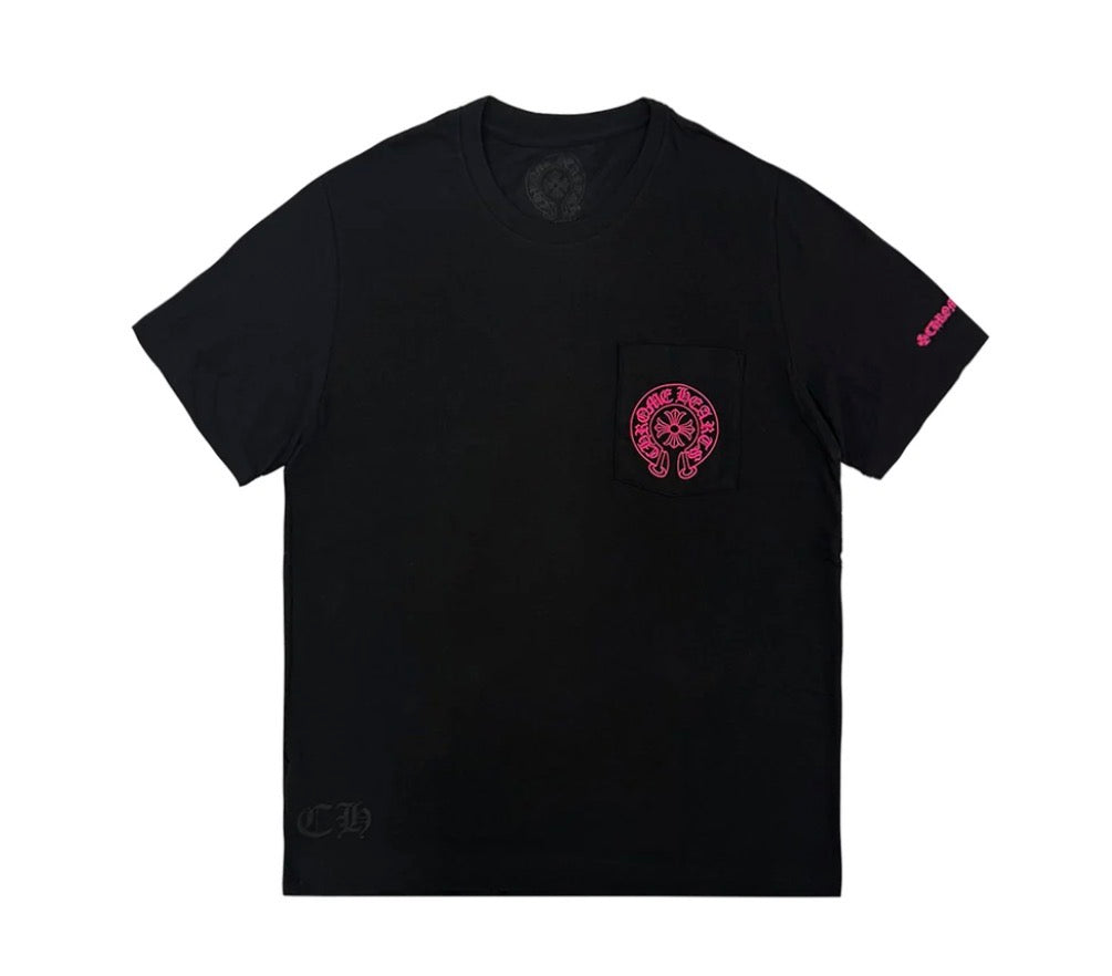 Chrome Hearts Horseshoe Black Pink Tee (XL)