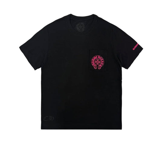 Chrome Hearts Horseshoe Black Pink Tee (XL)
