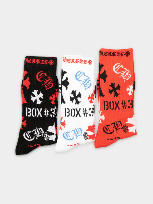 Chrome Hearts Stencil Socks