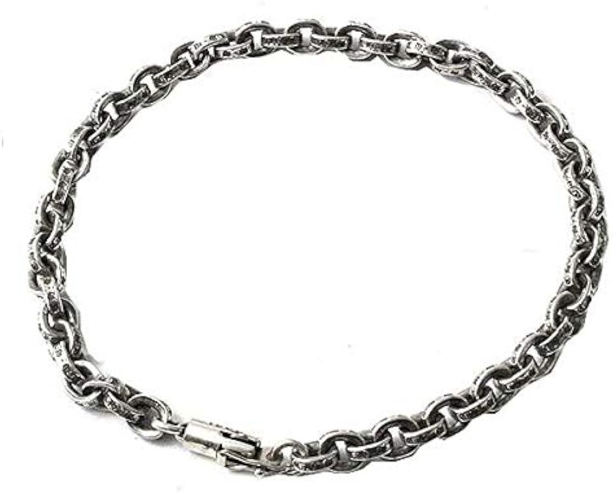 Chrome hearts paper chain bracelet 7”