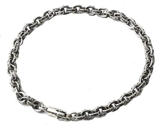 Chrome hearts paper chain bracelet 7”