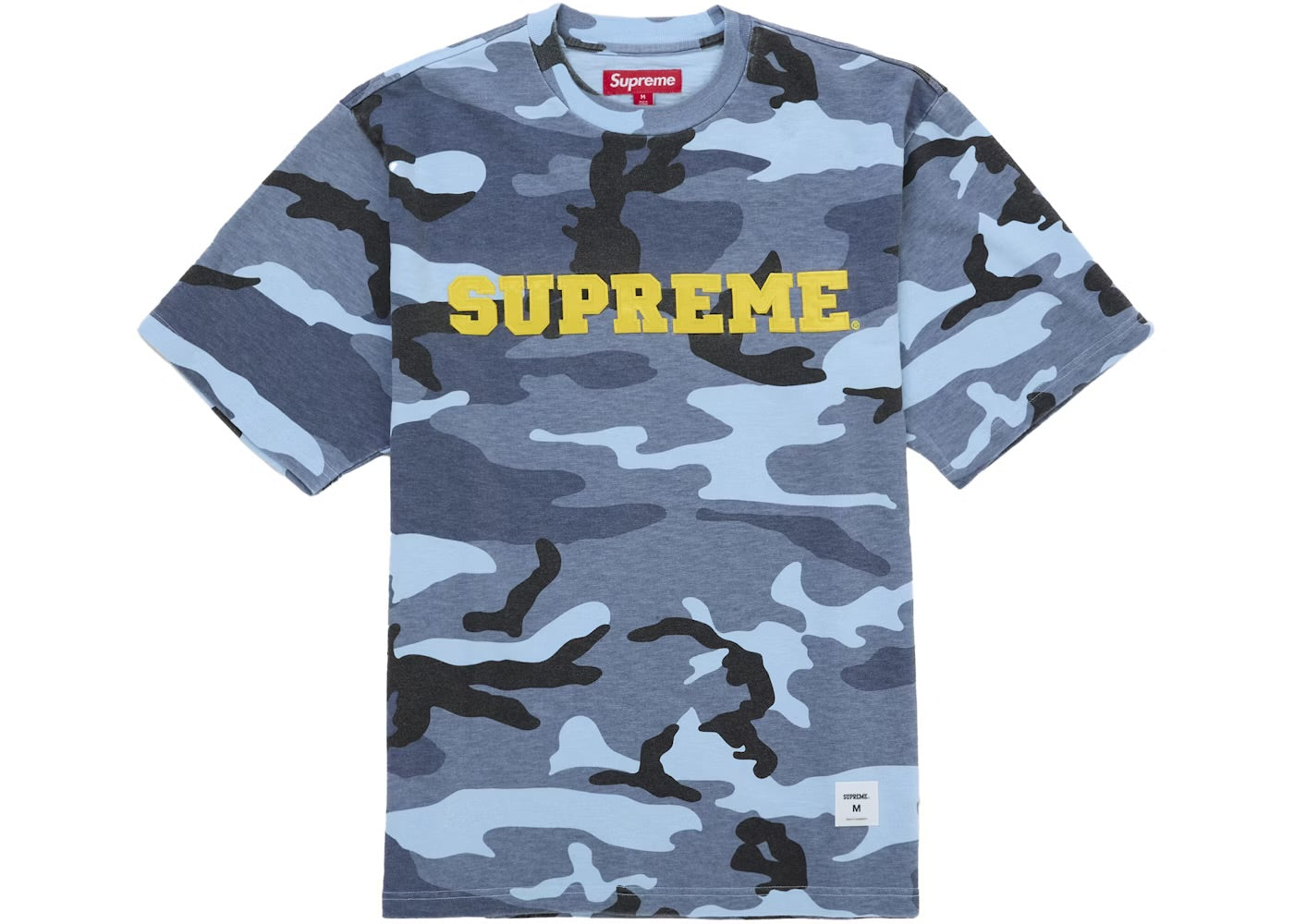 Supreme Applique Tee Blue Camo