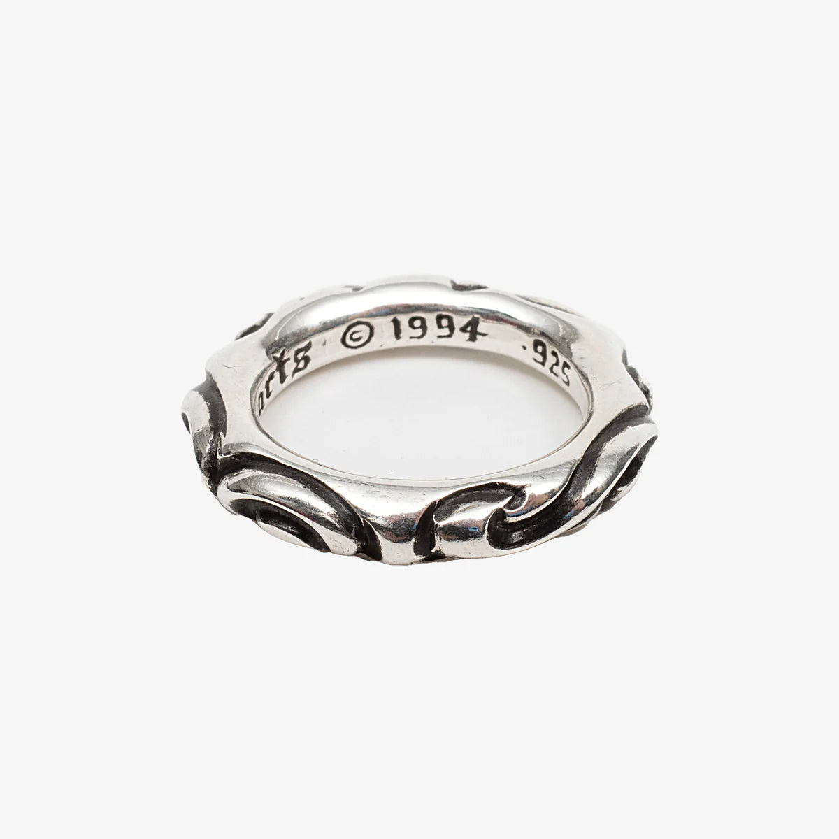 Chrome Hearts Scroll Band Ring (9.5US)
