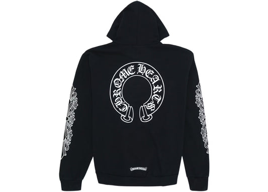Chrome hearts Horshoe hoodie floral black