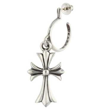Chrome hearts cross hoop earrings