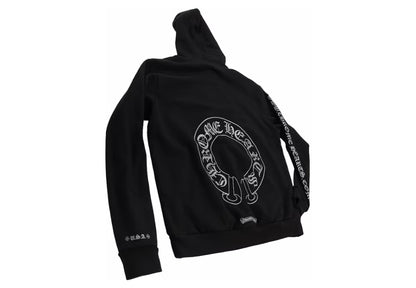 Chrome hearts horshoe hoodie silver
