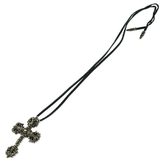 chrome hearts filigree cross with braid
