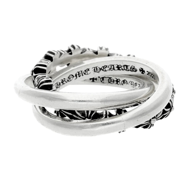 Chrome Hearts Tiny-E Triple Band Ring (6US)