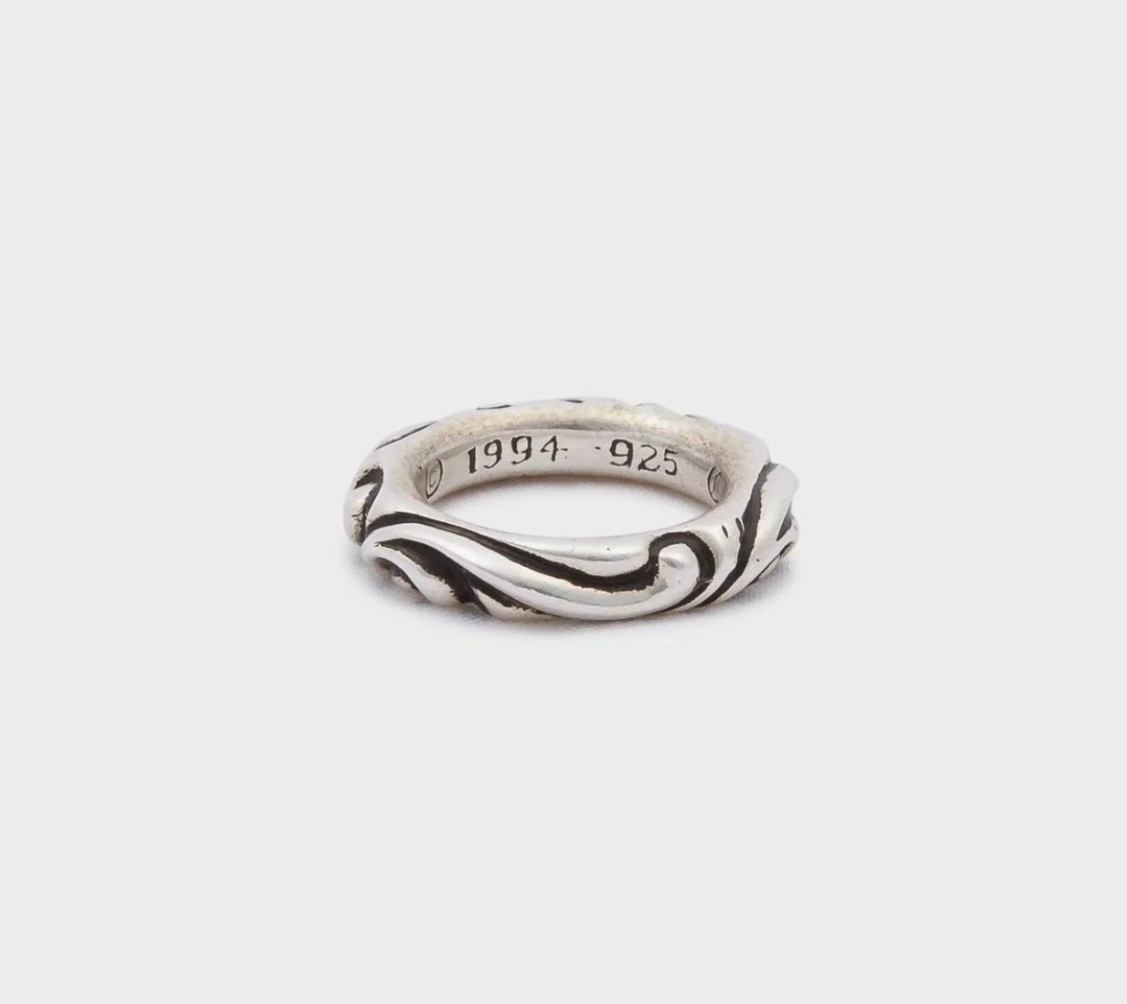 Chrome Hearts Scroll Band Ring (7US)