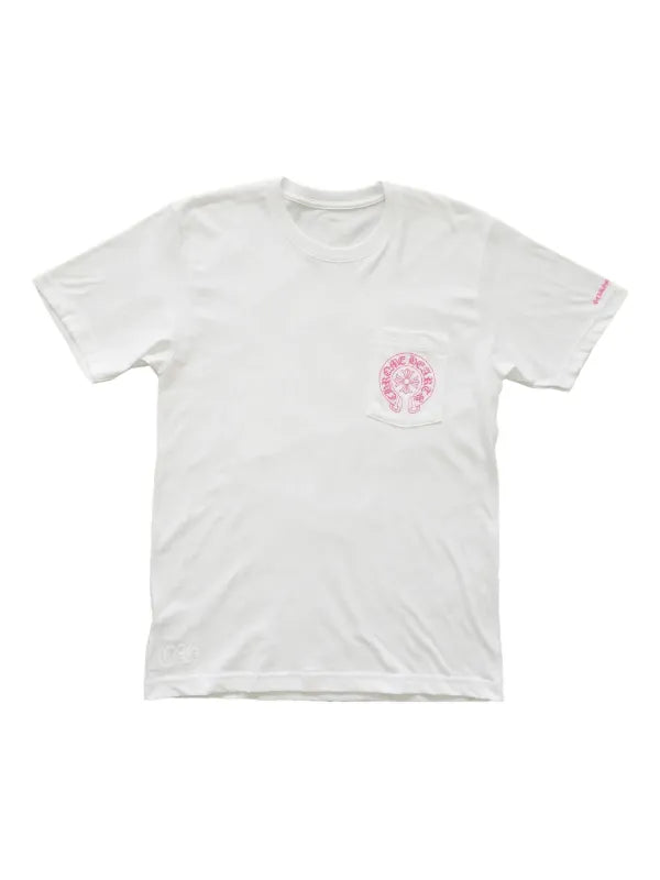 Chrome Hearts Horseshoe White Pink Tee (XL)