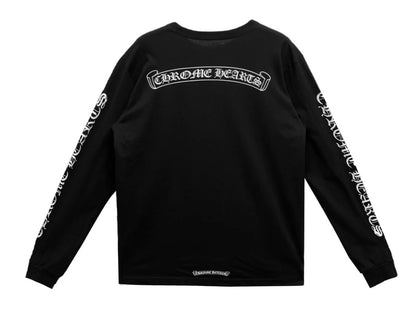 Chrome Hearts Scroll Logo Long Sleeves Tee (XL)
