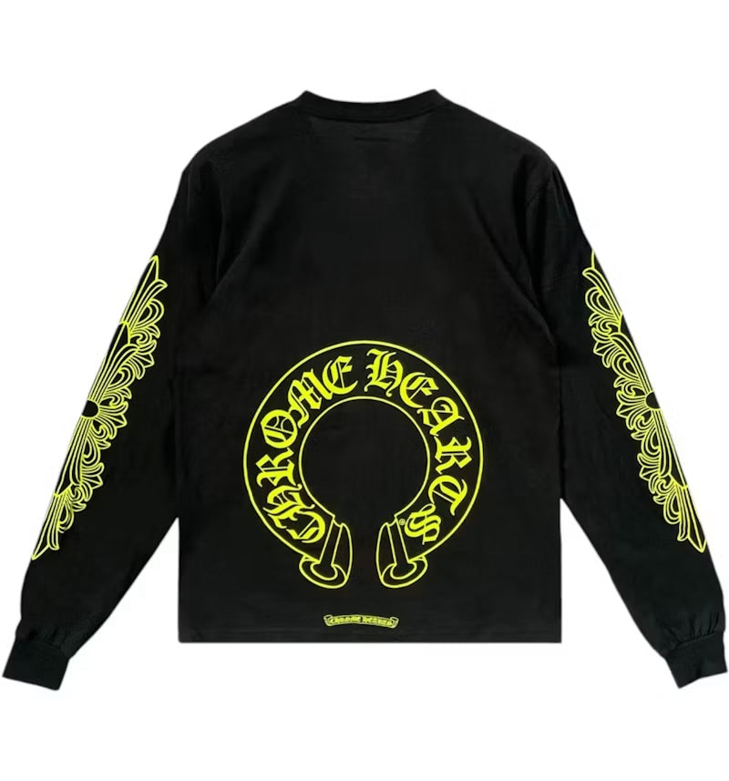 Chrome Hearts Black Neon Long Sleeves Tee (XL)